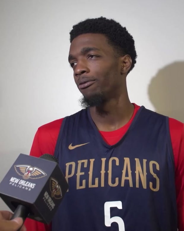 Herb Jones Interview Before Game 2 Of The 2023 NBA Preseason